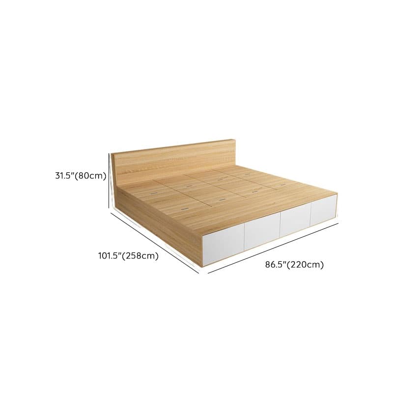 Natural Color Solid Color Storage Included with Storage Drawer for Bedroom thumbnail 11