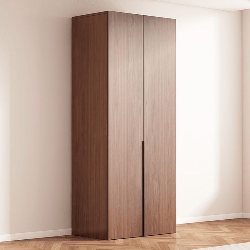 Sepia Minimalist Lumber Independent Cabinet Armoire with Soft Close Door, Interior Shelves, and Hanging Rod thumbnail 4