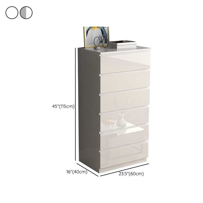 Contemporary Vertical/Horizontal Bleached Wood Semainier/Double Dresser/Bachelor Chest Pale Wood Finish 6 Drawers/5 Drawers/4 Drawers for Master Bedroom thumbnail 20