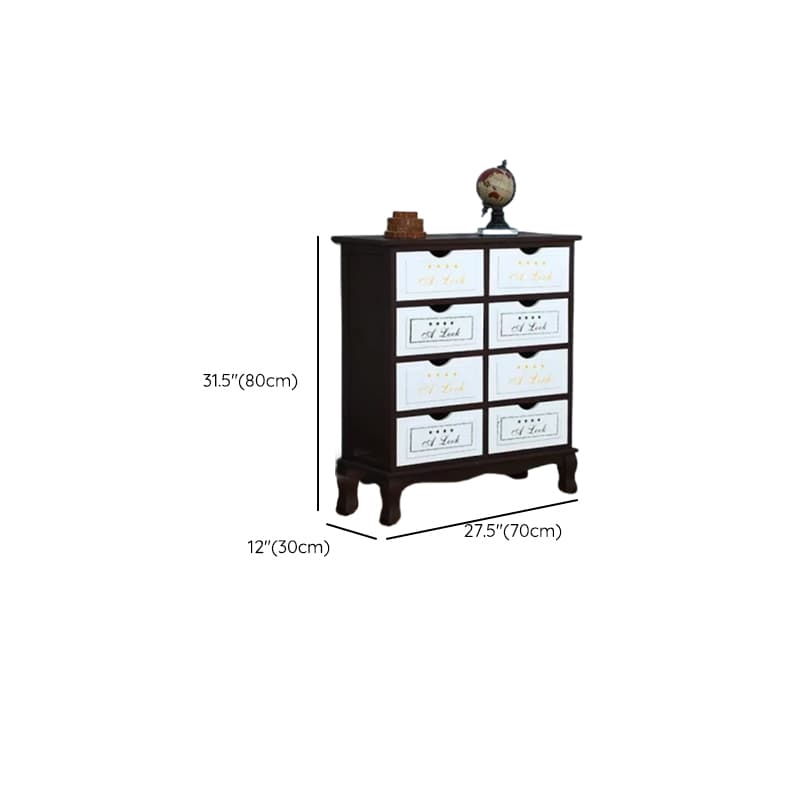 French Wood Vertical Console Dresser with 9 Drawers/7 Drawers/10 Drawers thumbnail 32