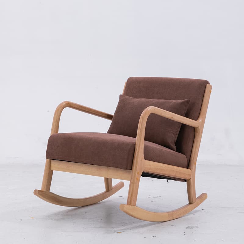 Casual Chalk/Cocoa/Azure Wood Rocking Chair Couch thumbnail 3