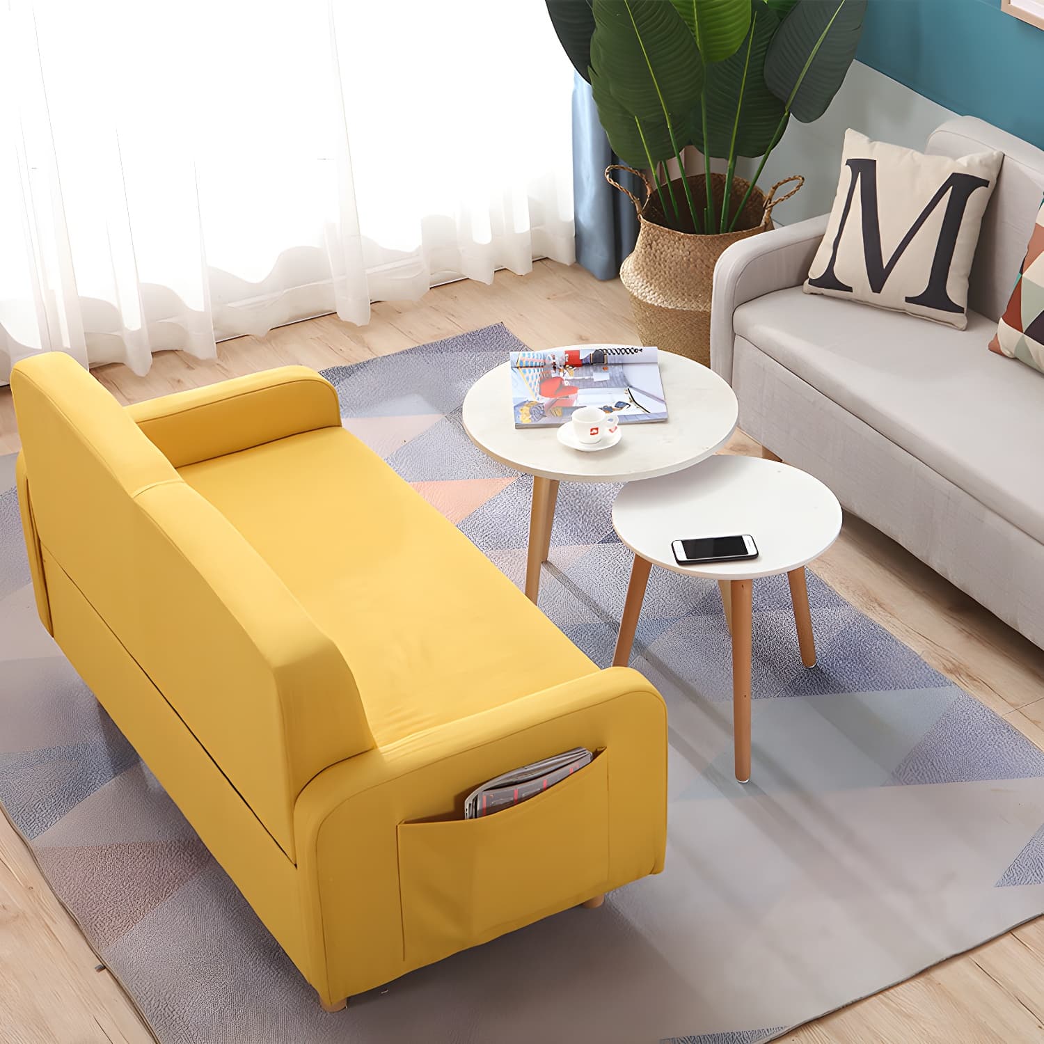 Contemporary Azure/Brown/Magenta Standard Sofa with Hidden Storage thumbnail 22