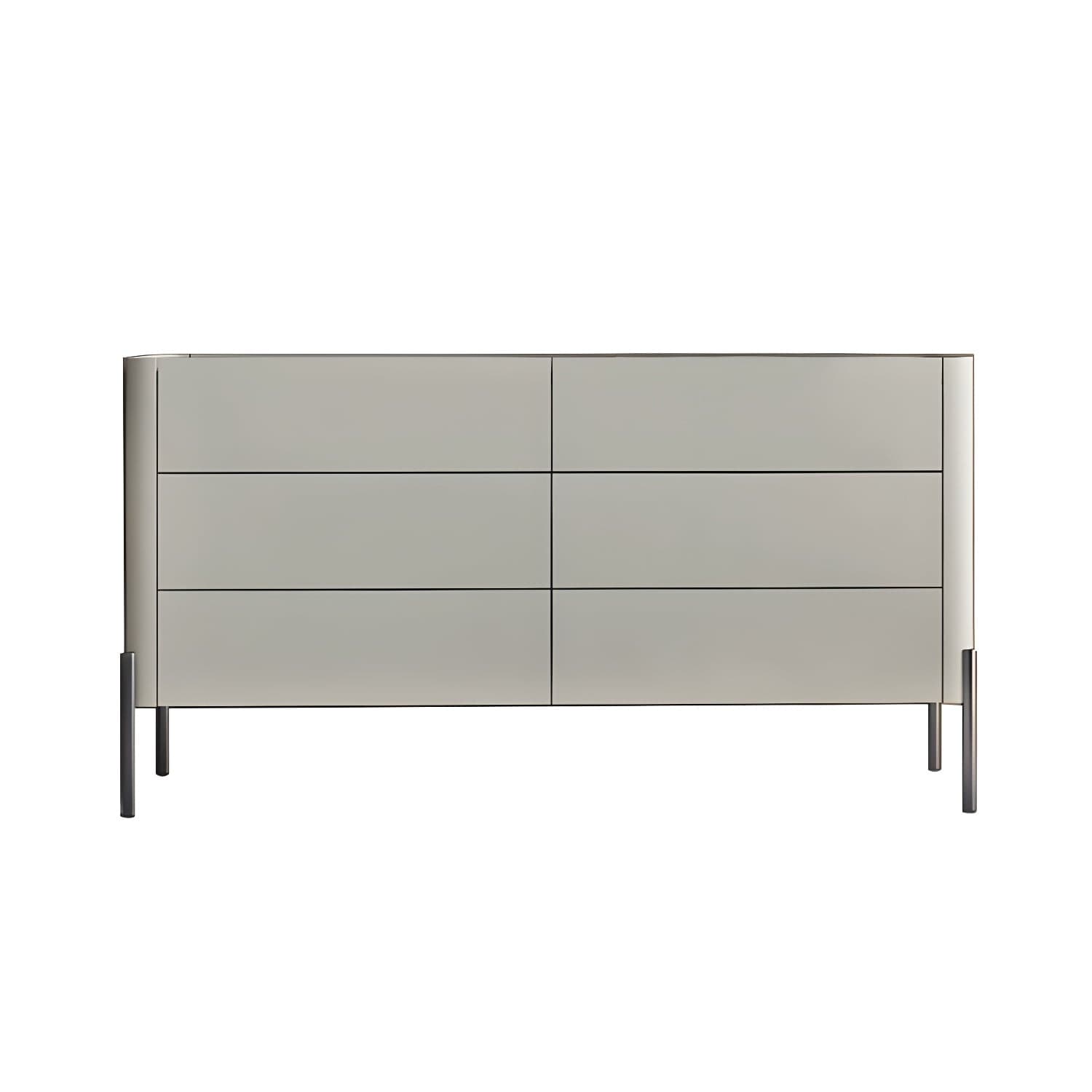 Modern Wood Dresser - Horizontal Design - Ample Drawer Space - Stylish Bedroom Storage thumbnail 3
