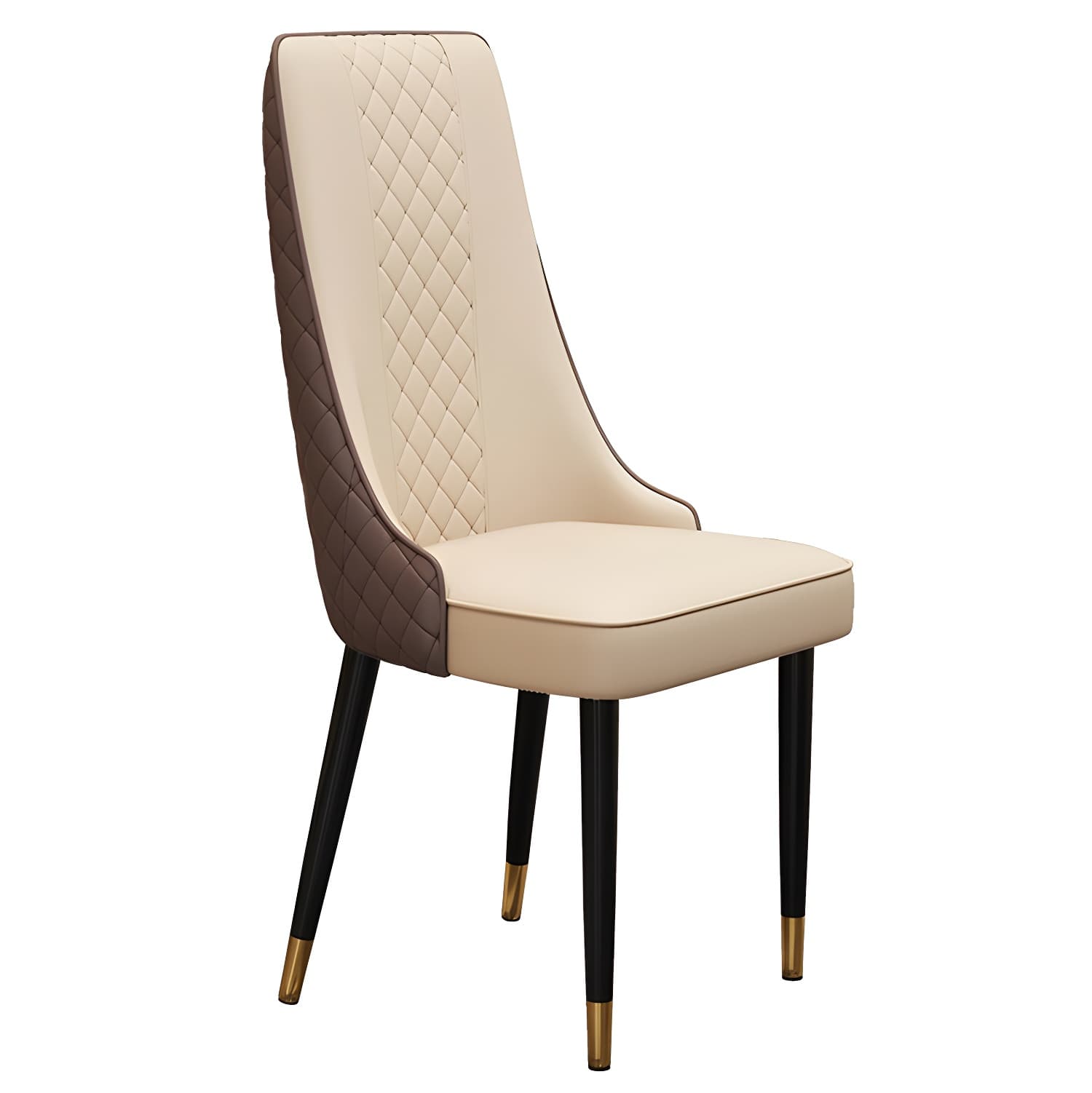 Comfortable and Stylish Faux Leather High Back Upholstered Chair for Kitchen and Dining thumbnail 13