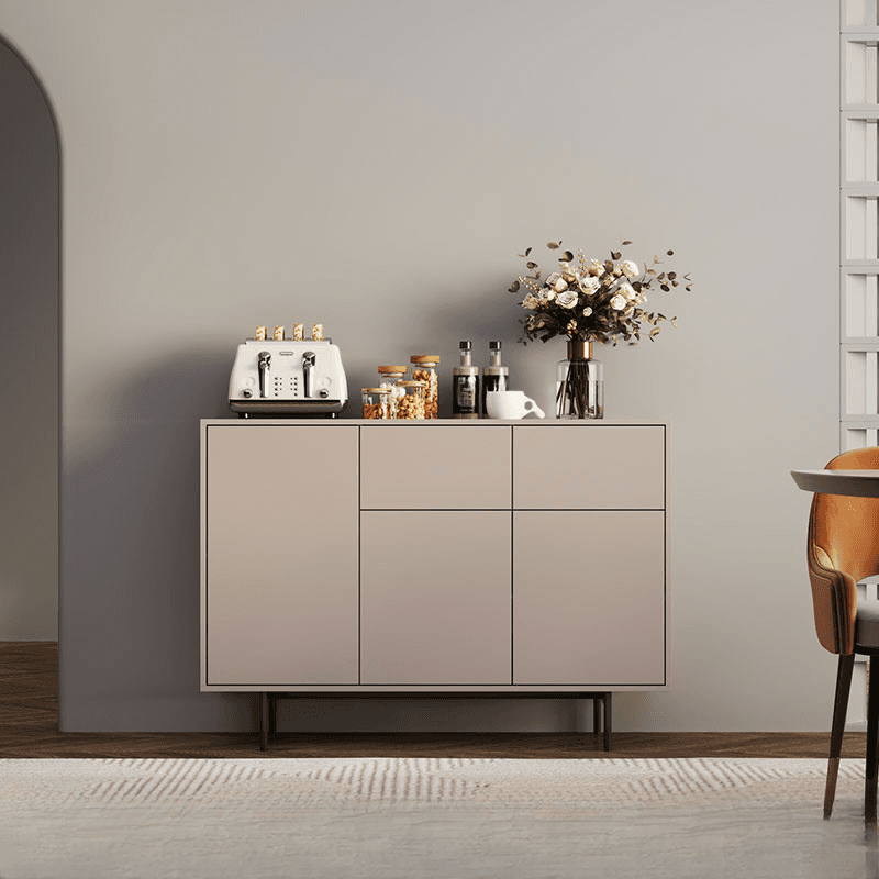 Ground Design Narrow Server with 2 or 1 Drawer, Drawers Storage, Alterable Shelf, and 3 or 2 Doors Tabletop thumbnail 6