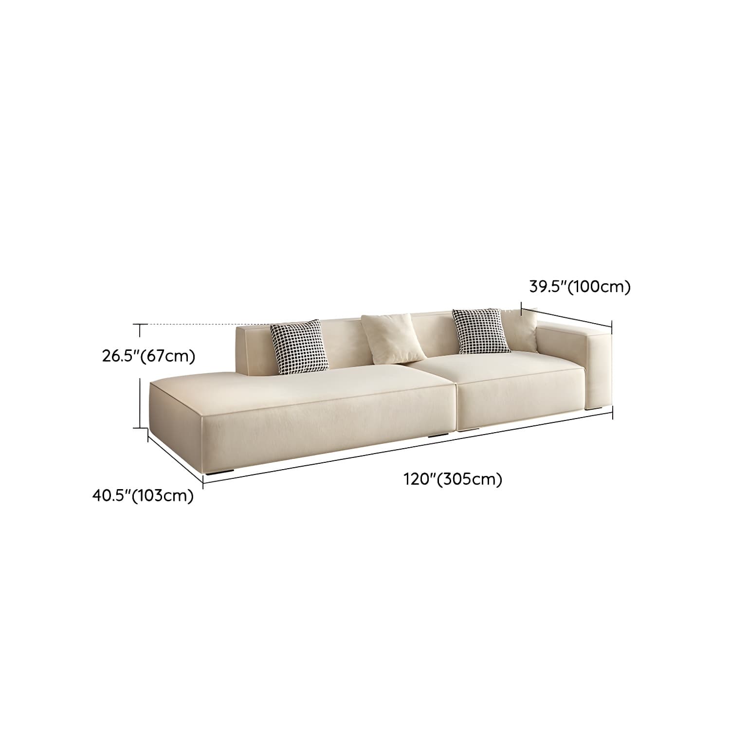 Elegant Sectional with Synthetic Upholstery in Moderate-Gray Tone and Built-in Charging Ports thumbnail 17