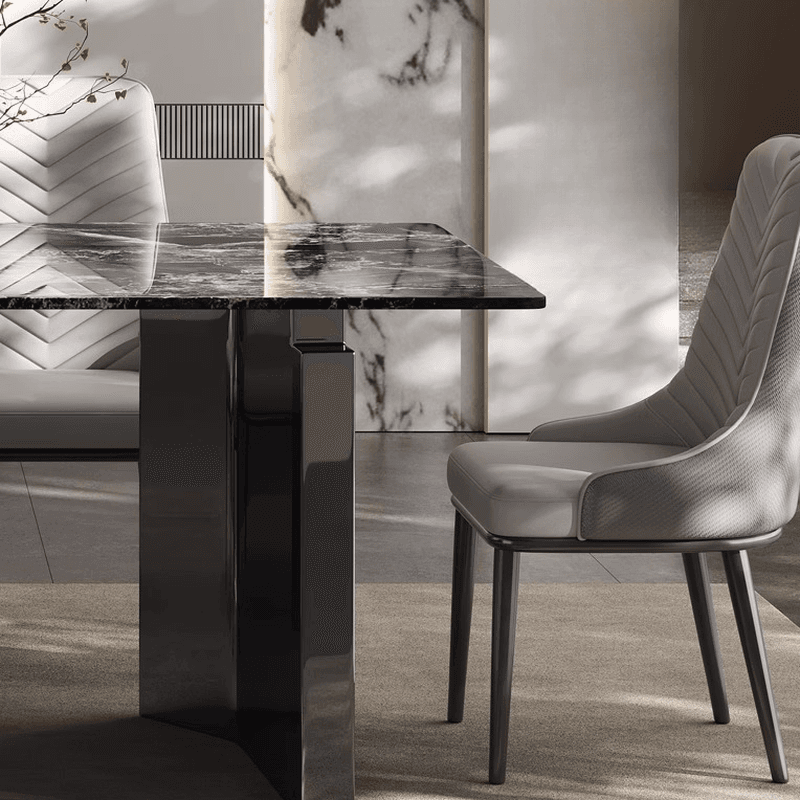 Dining Table Set with Marble Slab Top for 6 People/4 People in Multicolor thumbnail 10