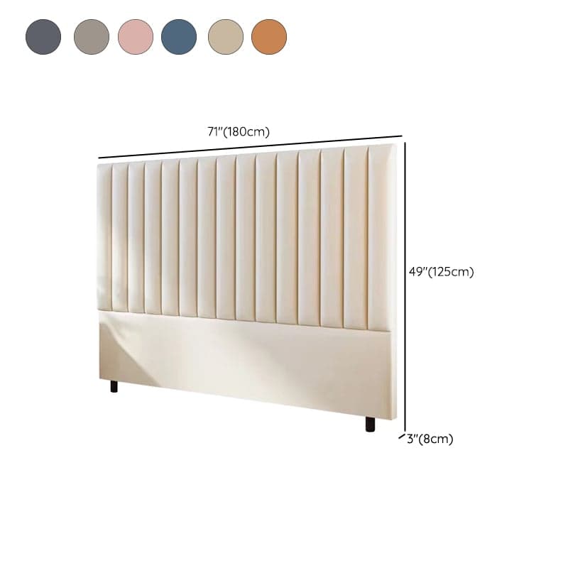 Modern Upholstered Pine Headboard with Leather Upholstery and Wood Legs thumbnail 19