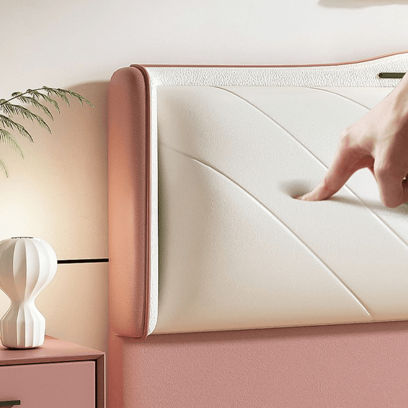 Art Deco Style Panel Headboard in Pine Wood with No Distressing, Rectangle Shape for King/Queen/Full Bed, Featuring Sponge Upholstery Fill and Standard Height thumbnail 12