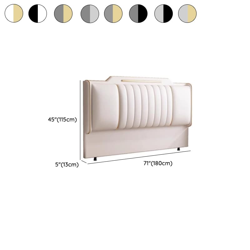 Modish Timber Framed Sponge Filling King(76"W x 80"L)/Queen(60"W x 80"L)/Full(54"W x 75"L) Standard（36-55“） Stepped No Distressing Wingback Headboard thumbnail 16