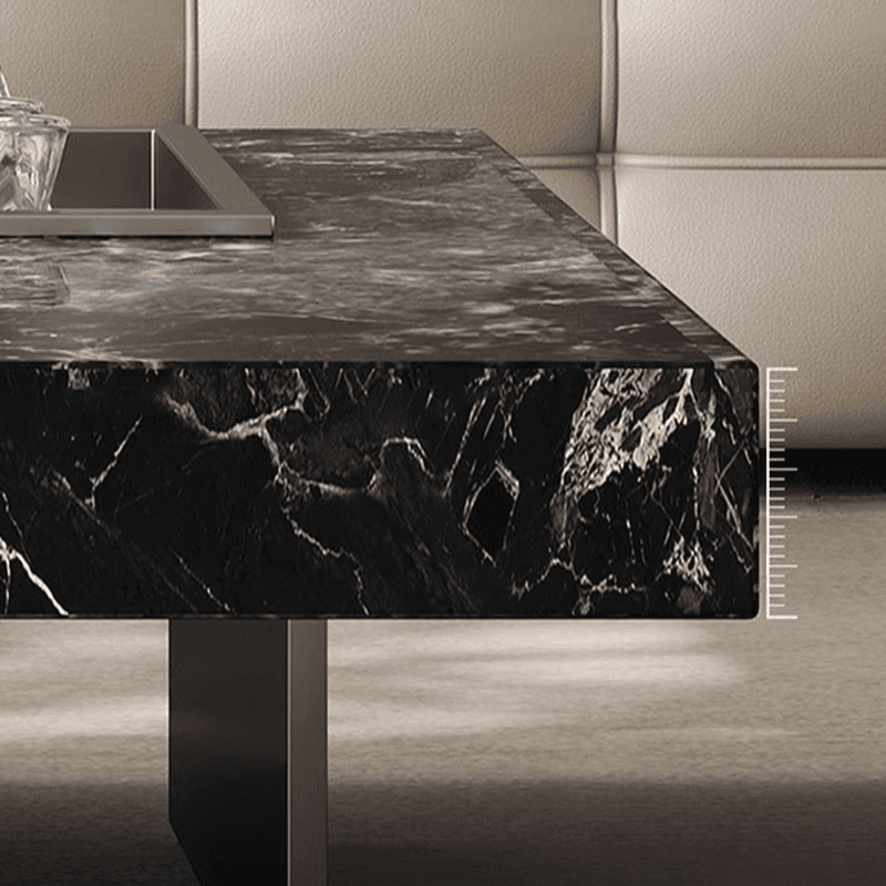 Dual Footing Geometric Figure/Square Accent Table for Home thumbnail 9