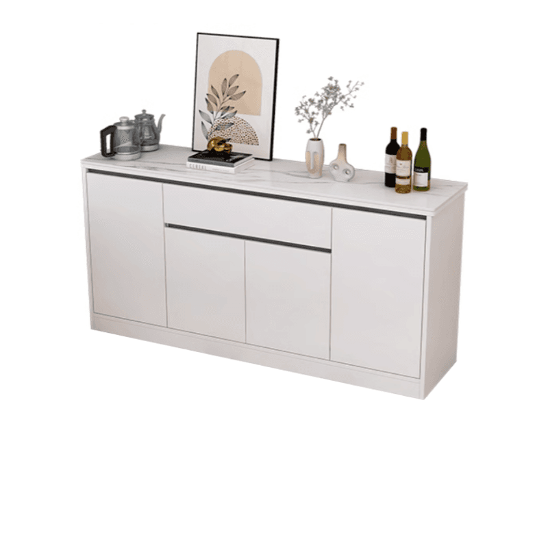 Buffet Table/Server with 1 Drawer, Drawers Storage, Sintered Stone Countertop, Adjustable Shelving, and 4 Doors/3 Doors/2 Doors Tabletop thumbnail 11