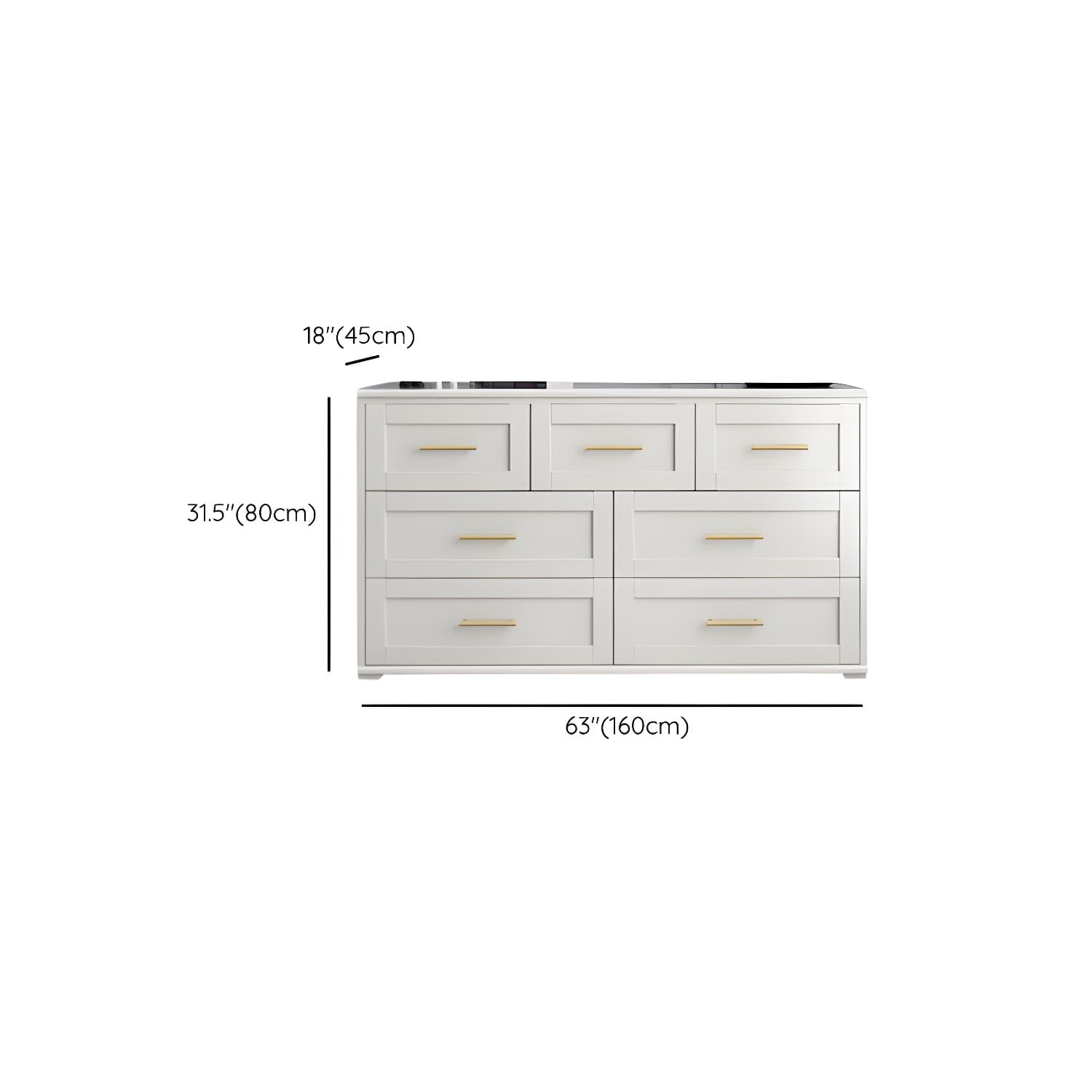 Classic Glam Storage Chest Solid Wood Storage Chest Dresser , 17.55 Inch Width - image 18