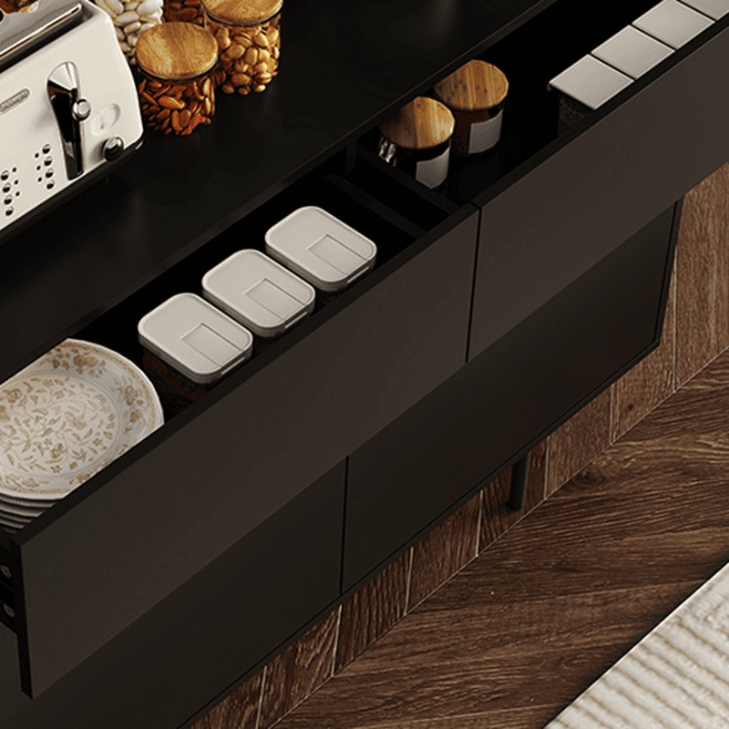 Ground Design Narrow Server with 2 or 1 Drawer, Drawers Storage, Alterable Shelf, and 3 or 2 Doors Tabletop thumbnail 11
