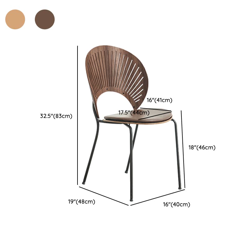 Dining Room Sturdy Side Chair with Outlined Frame and Foot Pads thumbnail 35