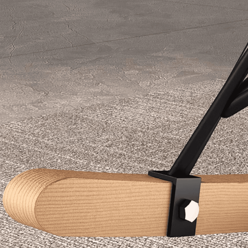 Metal Frame Damp-proof Cushioned Rocking Chair with Flared Arm in a Western Style - image 12