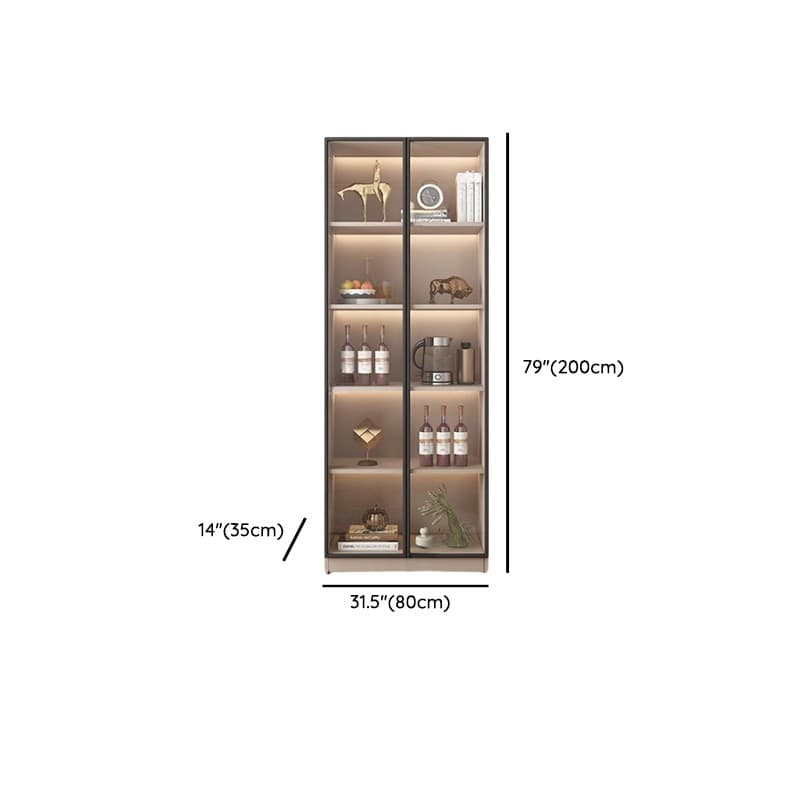 Wide/Standard/Narrow Modern Timber 3 Drawers 2 Shelves/3 Shelves/1 Shelf Glass Doors Pantry Hutch Sideboard thumbnail 19
