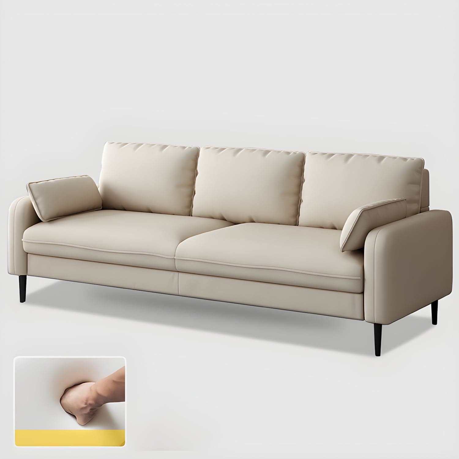 Modern Pillow Back Sofa with Storage Not Included for 35-40 Women thumbnail 8