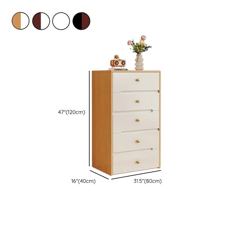Simplistic Raw Wood Double Dresser/Bachelor Chest with 6/8/5 Drawers in Horizontal/Vertical Orientation thumbnail 15