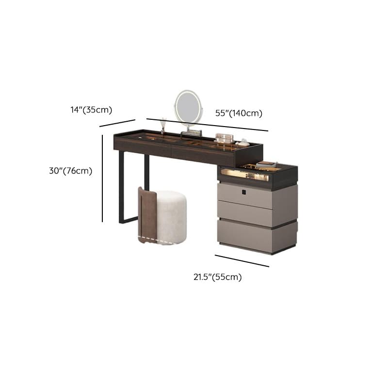 Multi-Purpose Vanity Set with Lighting, Scalable Telescopic Feature, Push-Pull, 2-in-1 Functionality, Adjustable Touch and Brightness thumbnail 12