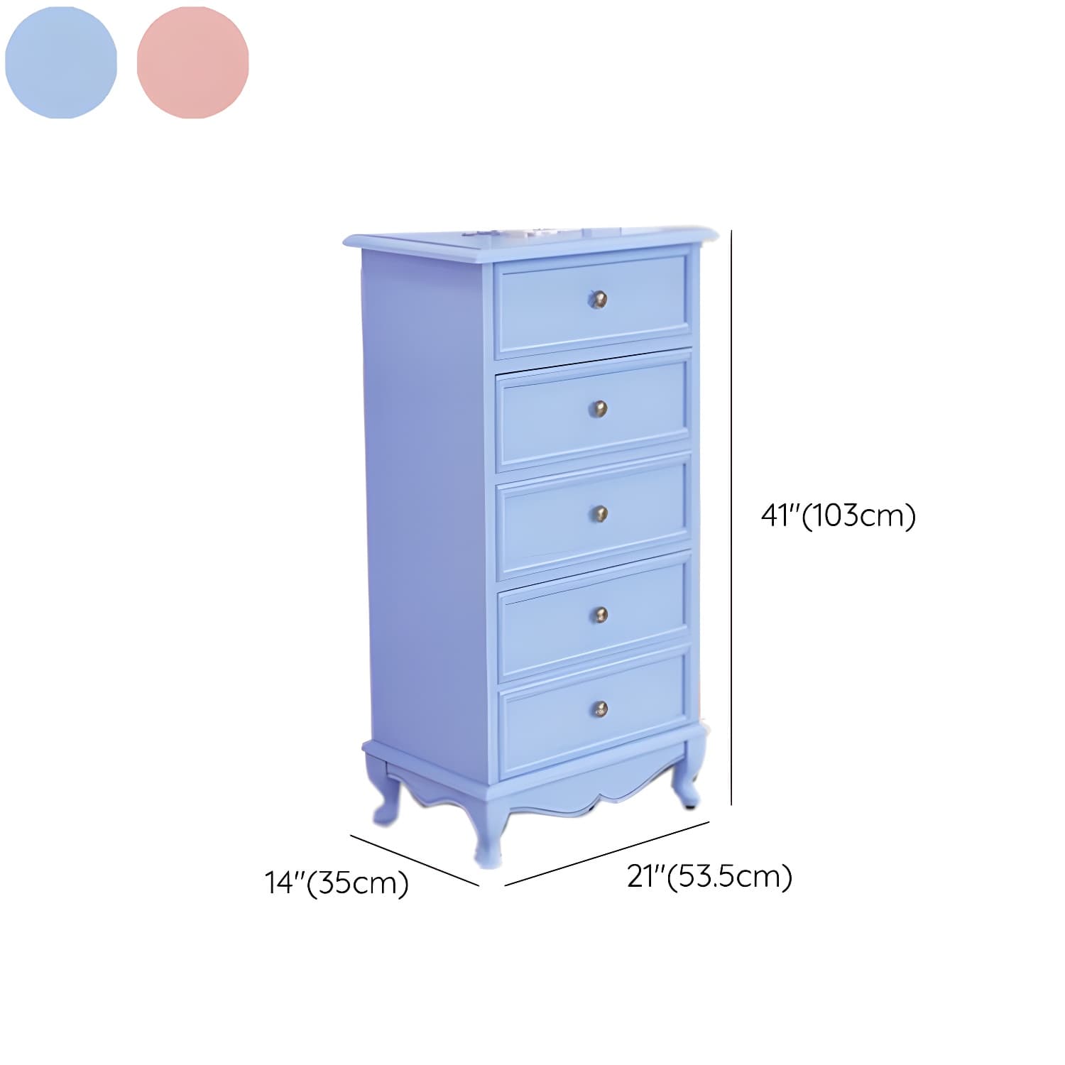 Bedroom Storage Chest Wooden Nautical Vertical Chest with Drawers thumbnail 26