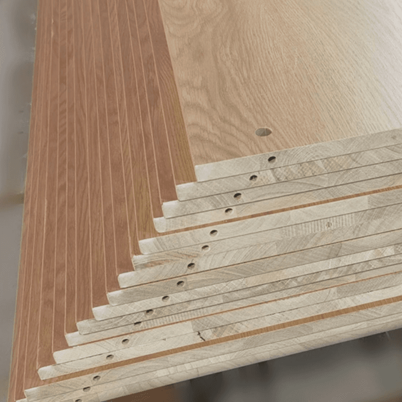 Natural Finish Unfixed Almirah Manufactured Wood Soft Close Drawer Soft Close Door Hinged thumbnail 7