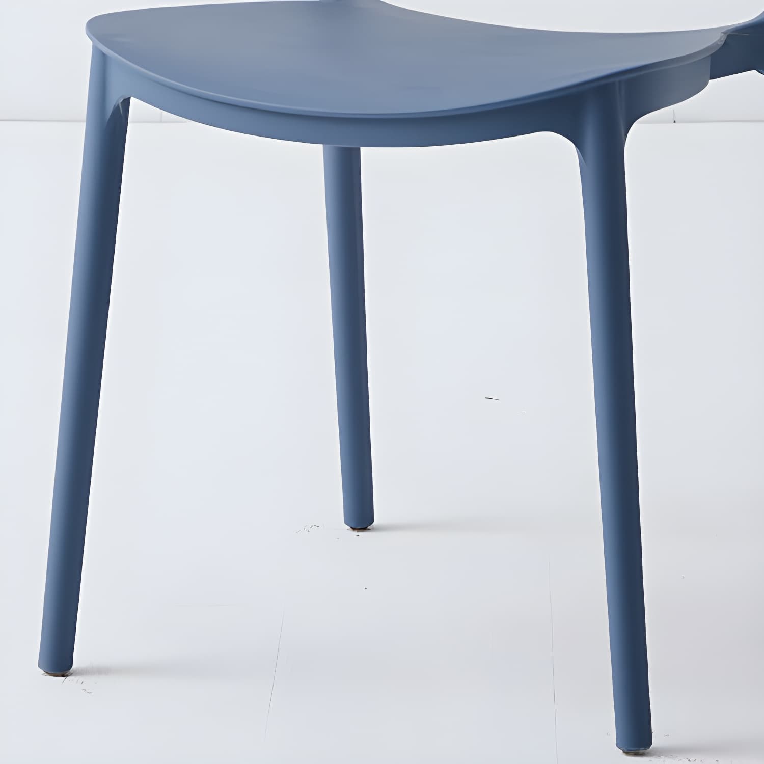 Modern Style Stackable Plastic Chair Open Back Dining Side Chair (Set of 4) thumbnail 20
