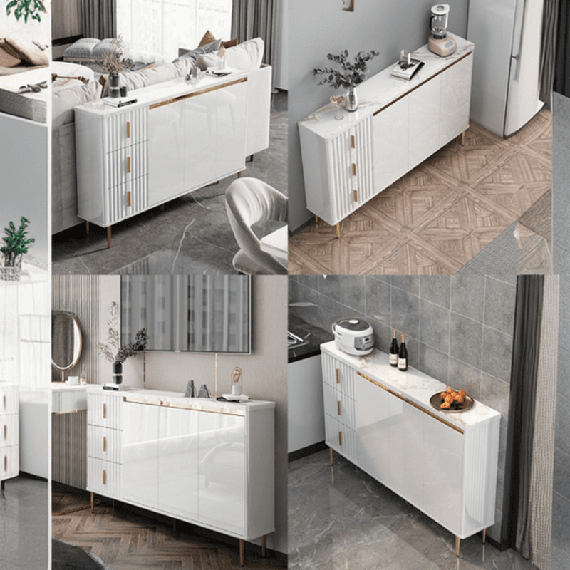 Luxurious Chalk Stone Standard Flooring Sideboard with 3 Doors & Variable Shelf thumbnail 7