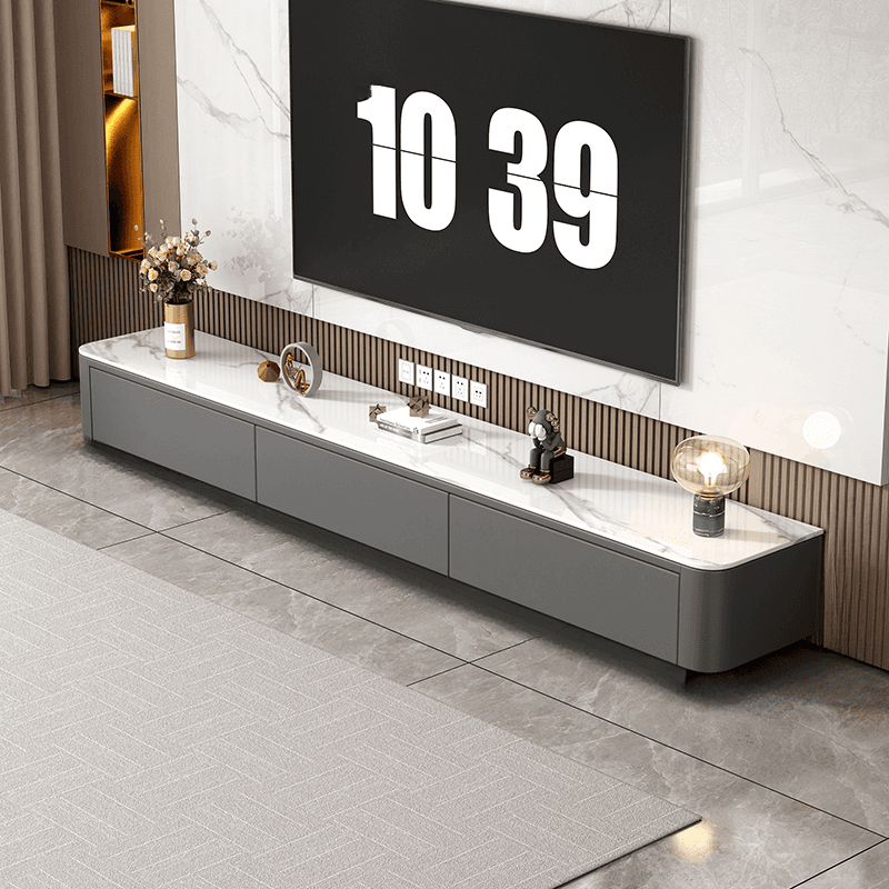 Modern Stone TV Stand with 4 Drawers/3 Drawers/6-Drawer and Cable Management thumbnail 4