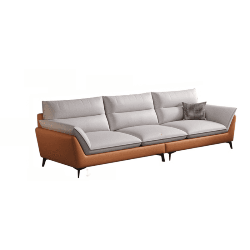 Tech ClothUpholstered Sofa Couch/Single Sofa in Chalk for Parlor with Flared Arm in a Modern Style thumbnail 13