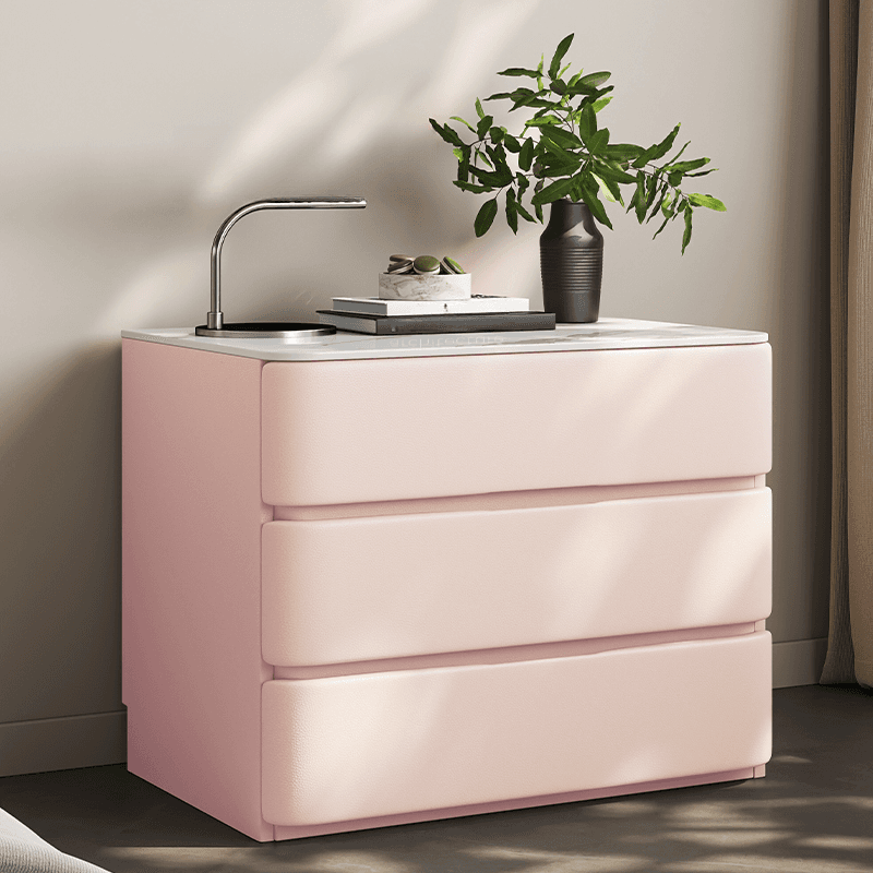 Art Deco Nightstand With Drawer Organization with 3 Drawers thumbnail 8
