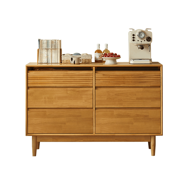 Minimalist Cube Double Dresser in Natural Wood thumbnail 23