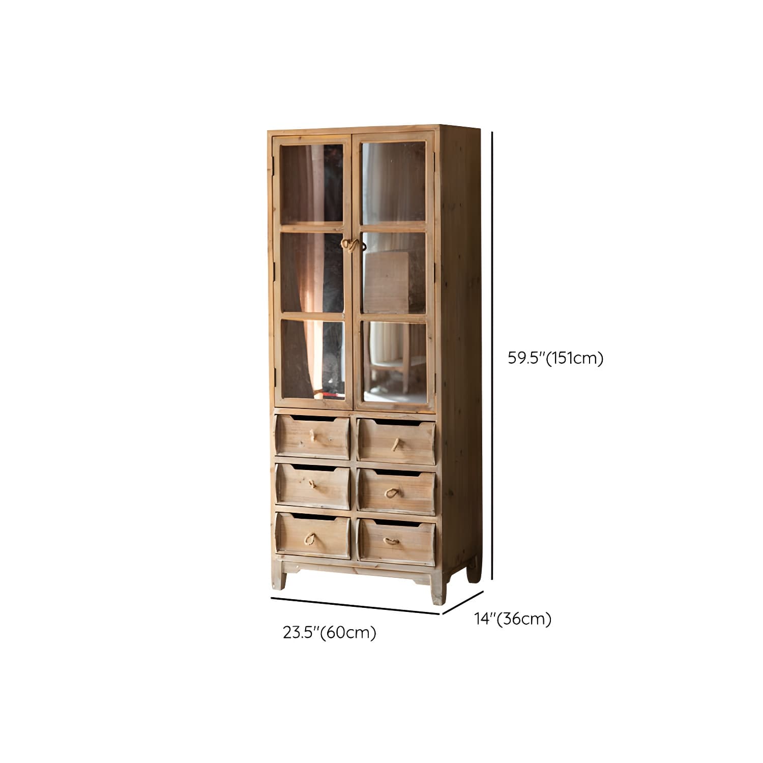 Solid Wood Accent Cabinet Industrial Stain Resistant Cabinet thumbnail 14