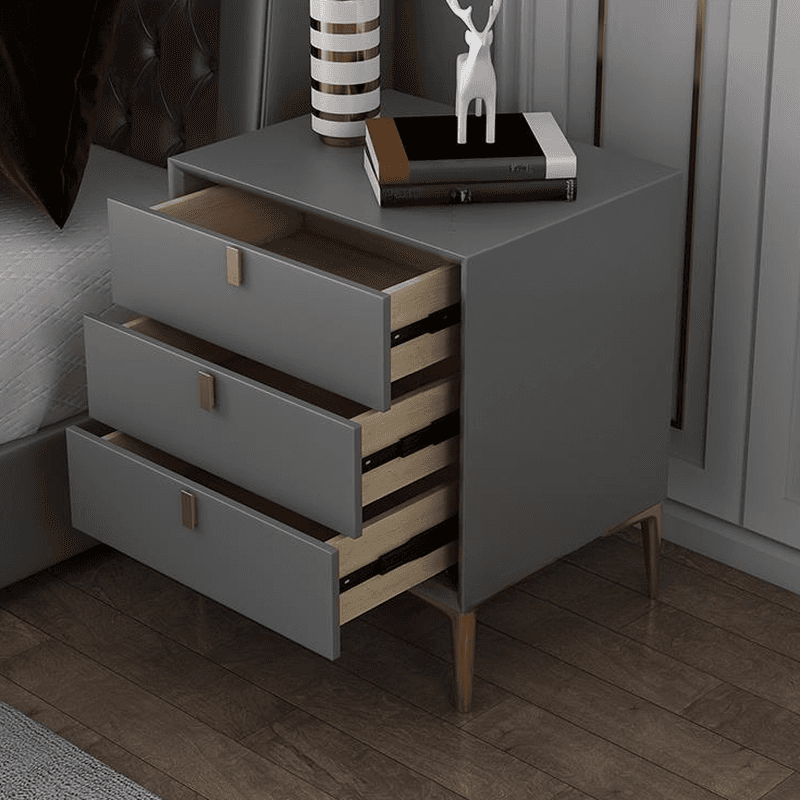 Modern Lumber Nightstand With Drawer Storage & Leg, 3 Drawers/2 Drawers thumbnail 25