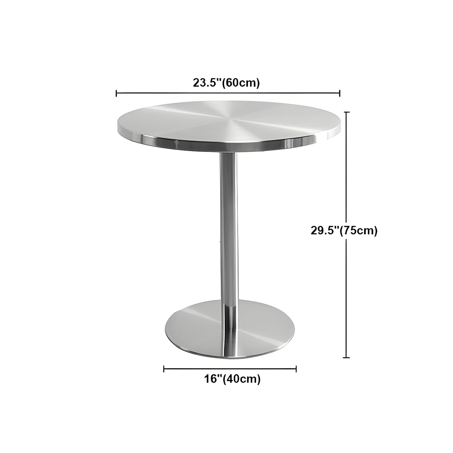 Industrial Style Dining Site Table Stainless Steel Dining Room Collection thumbnail 21