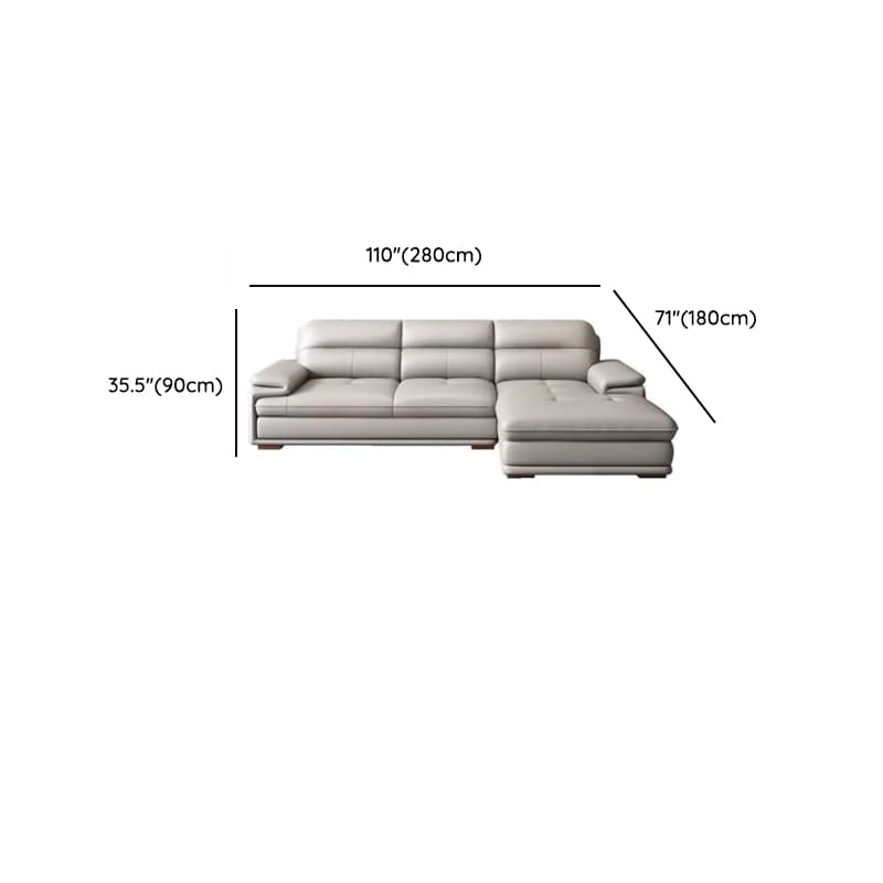 Versatile Straight/L-Shape White Sofa/Sofa Recliner with Horizontal/Right Hand Facing Orientation thumbnail 18