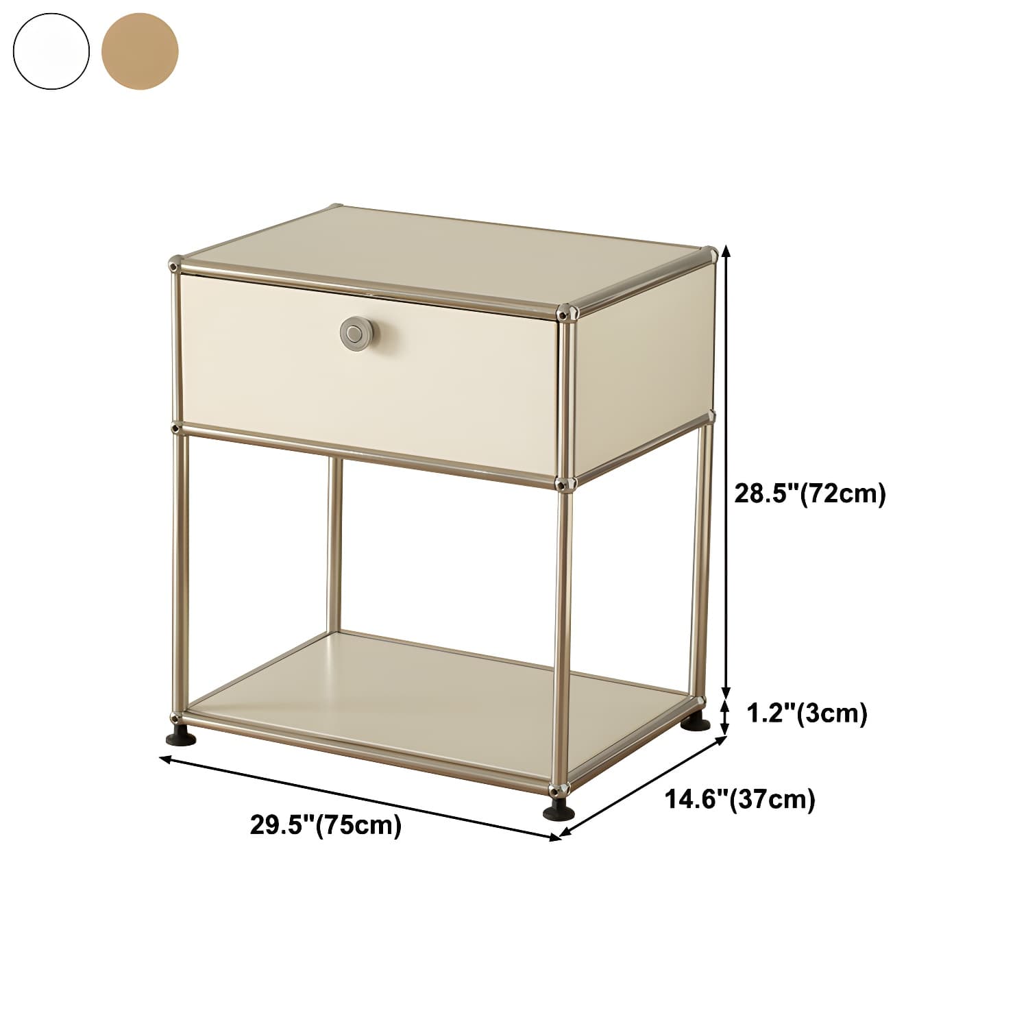 Modern Storage Sideboard Metal Sideboard with Drawer for Home thumbnail 22