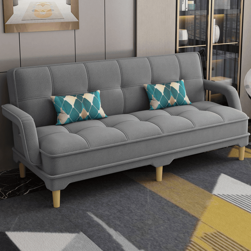 Tear Resistant Standard Sofa in Gray/Light Blue/Amber Color with Arm thumbnail 3