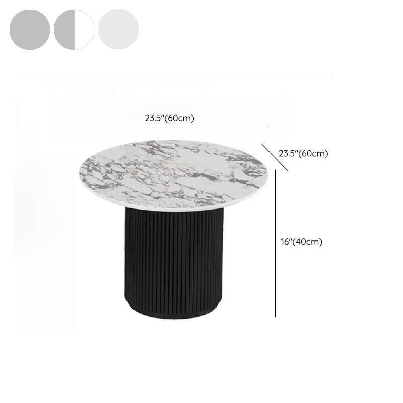 Circular-shaped Ivory Board Game Coffee Table for Home thumbnail 17