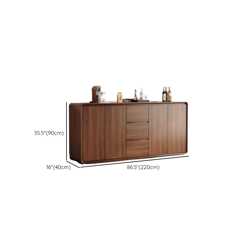 Narrow/Standard/Wide Auburn Sideboard with Lumber Adjustable Shelf, Locker, 3 Drawers and 4 Doors/2 Doors/Single Door thumbnail 19