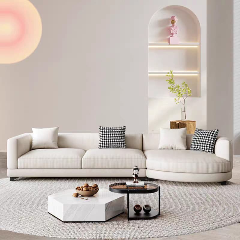 Living Space Use 4 Pc /5 Piece Set L-Shape Right Hand Facing Corner Sectional, 5-Seater /Seats 6 thumbnail 4