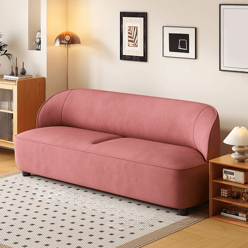 Modish Solid Color Scratch-durable Standard Sofa in Rose/Light Green/Tangerine Color for 2/4 Person/for 3 thumbnail 4