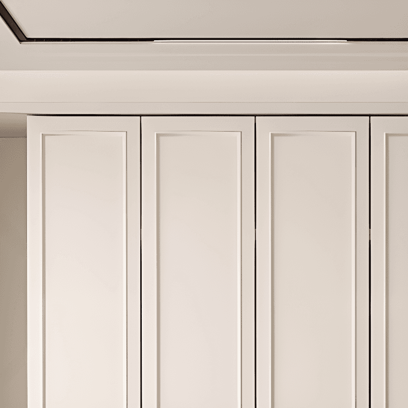 White Casual Wood Independent Armoire Cabinet with Compartments, Soft Close Door, and Interior Shelves thumbnail 3
