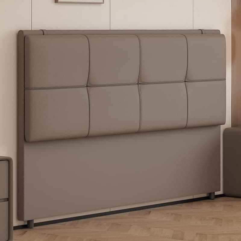 Art Deco Style Panel Headboard in Pine Wood with No Distressing, Rectangle Shape for Twin/King/Queen Bed, Featuring Sponge Upholstery and Standard Height thumbnail 5