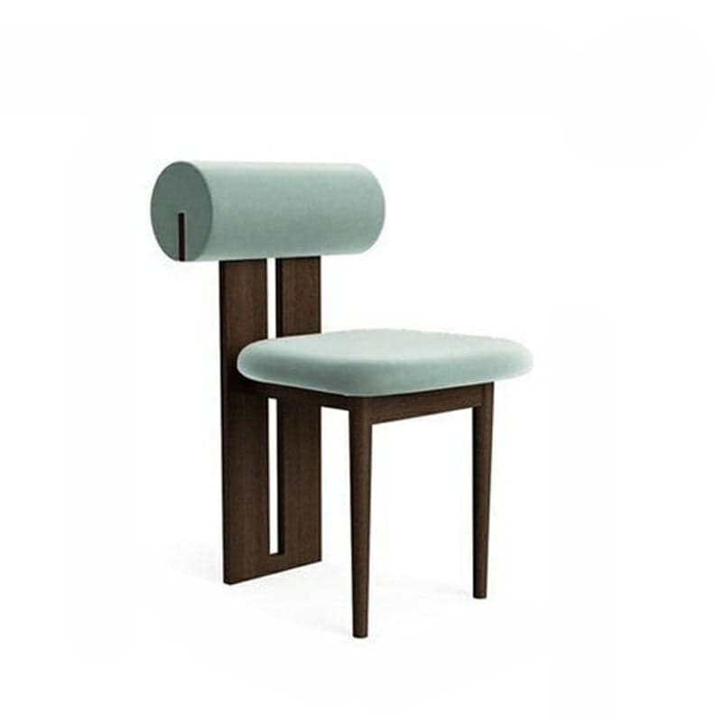Modern Upholstered Armless Kitchen & Dining Chair, Open Back, Wood Ash, 1 Piece thumbnail 9