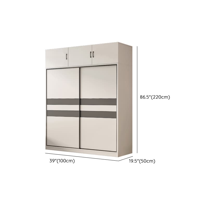 Chalk Nordic Timber Wardrobe with 3 Drawers, Self-supporting Design, Soft Close Door, and Clothing Rod thumbnail 18