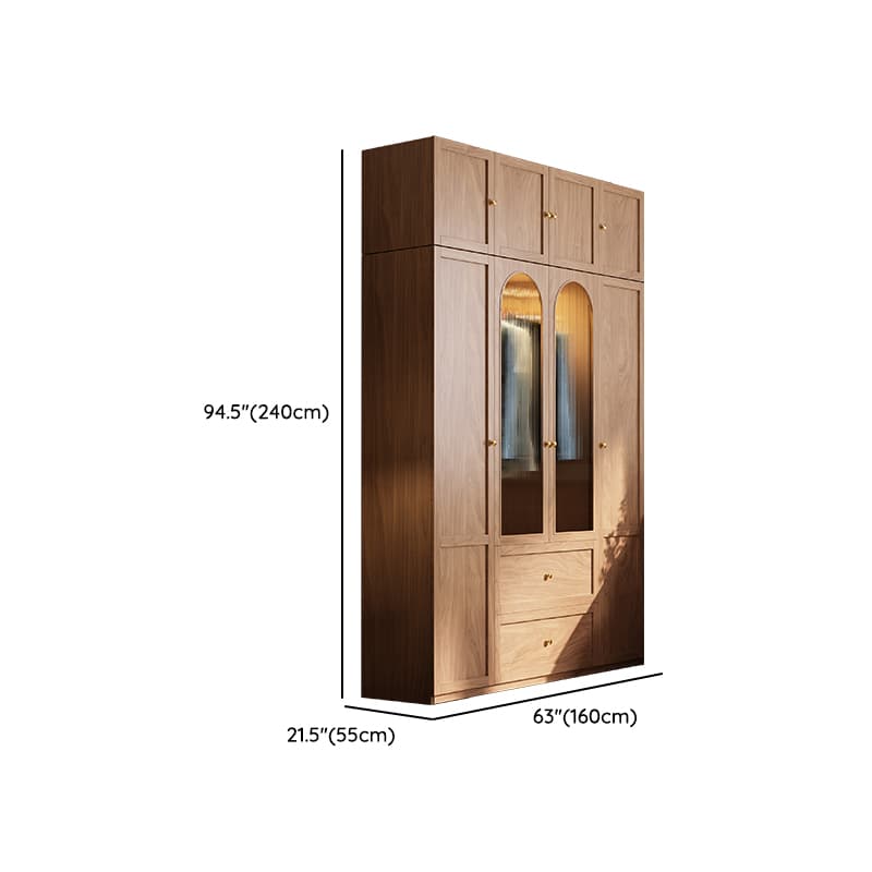 Trendy Unfinished Color Engineered Wood Unattached Armoire Cabinet thumbnail 23