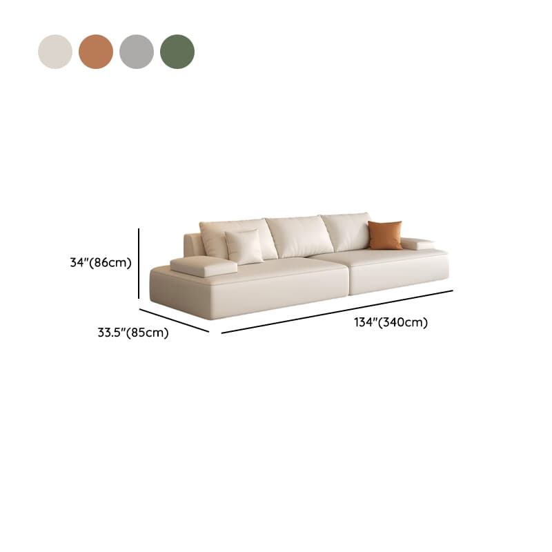 Tear Resistant Sofa Couch in Grey/Olive Green/Ivory with 5 Pillows thumbnail 16
