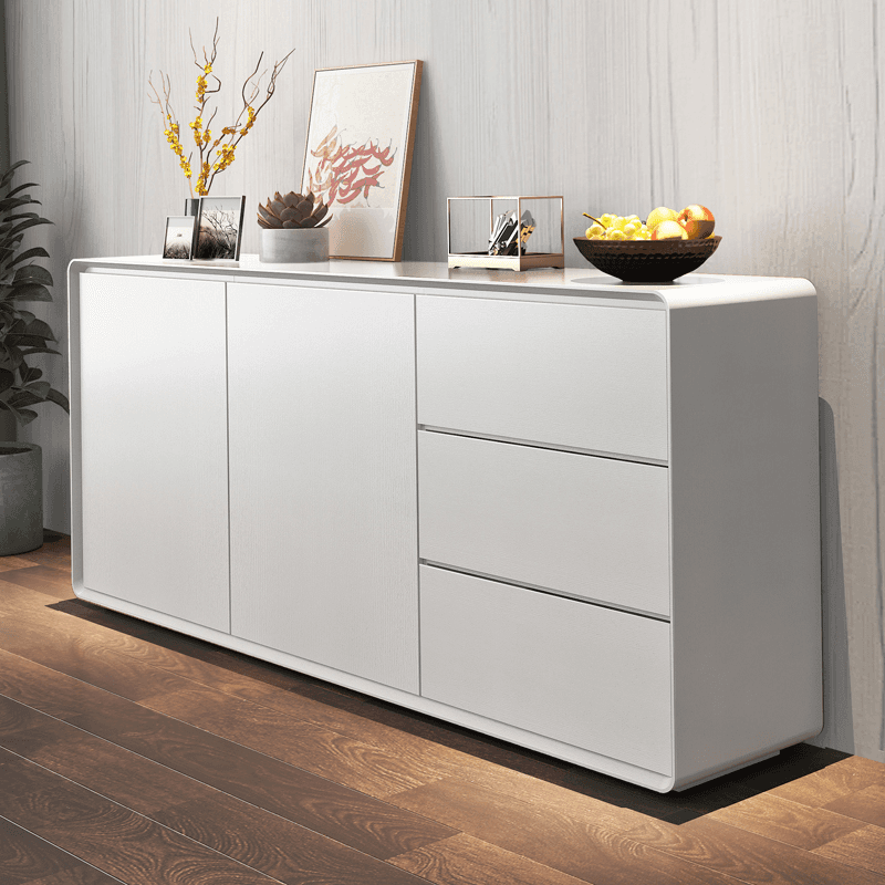Simplistic Standard/Narrow Sideboard with 3 Drawers, 3 Shelves, Compartment, 2 Doors & Closet thumbnail 9
