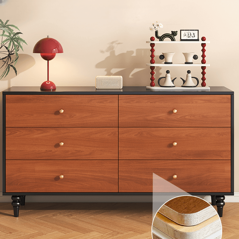 Cocoa Simple Manufactured Wood Bachelor Chest/Console Dresser/Lingerie Chest with 6/5/3 Drawers Vertical/Horizontal thumbnail 2